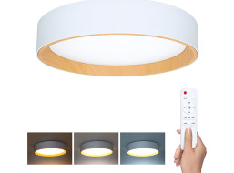 Solight LED osvětlení s dálkovým ovladačem Larios White, 48W, 3360lm, 39cm, změna chromatičnosti, stmívatelné