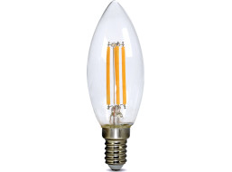 Solight LED žárovka retro, svíčka 4W, E14, 3000K, 360°, 440lm