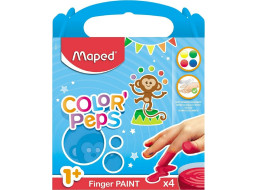 MAPED První prstové barvy Color'Peps v kalíšcích 4 x 80g