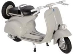 WELLY Kovový skútr Vespa 125CC (1963) šedý