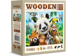 WOODEN CITY Dřevěné puzzle Vítejte v džungli 200 dílků