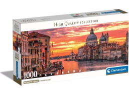 CLEMENTONI Panoramatické puzzle Kanál Grande Benátky 1000 dílků