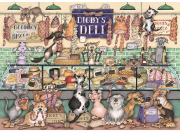 RAVENSBURGER Puzzle Digbyho uzeniny a zvířecí veselí 1000 dílků