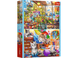 TREFL Puzzle Umění malování 2x500 dílků