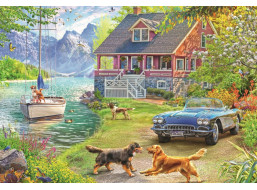 RAVENSBURGER Puzzle Léto u jezera 200 dílků