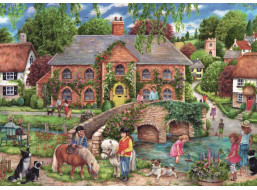 RAVENSBURGER Puzzle Život na vesnici 1000 dílků