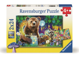 RAVENSBURGER Puzzle Kamarádi z kouzelného lesa 2x24 dílků