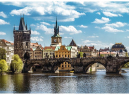 RAVENSBURGER Puzzle Pohled na Karlův most, Praha 1000 dílků