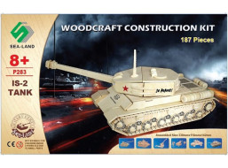 WOODEN TOY , WCK 3D puzzle Tank IS-2