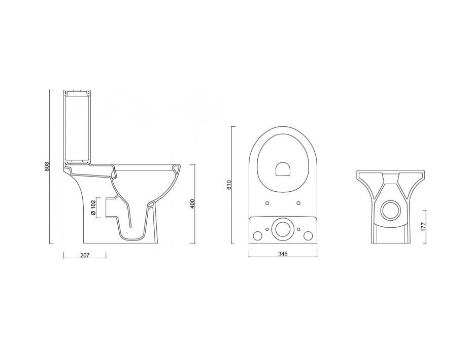 WC sedátko TRIA SLIM soft-close, oválné