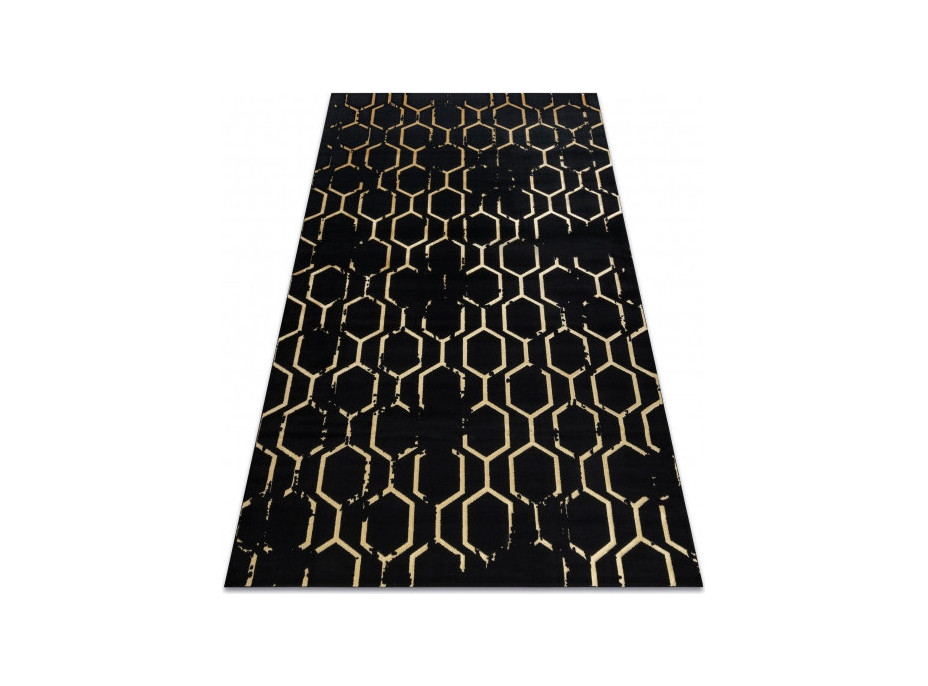 Kusový koberec Gloss 407C 86 glamour black/gold