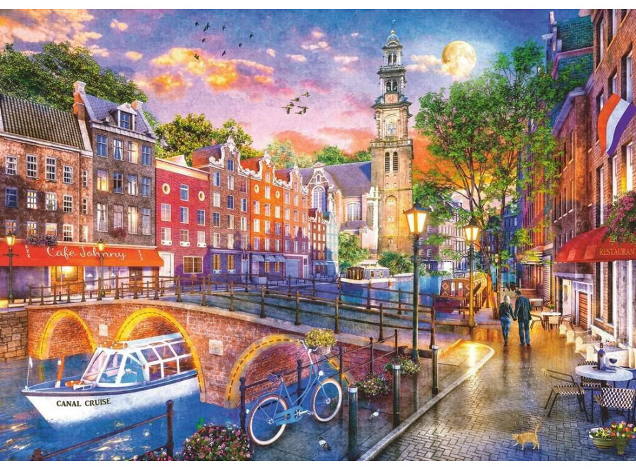 RAVENSBURGER Puzzle Amsterdam 1000 dílků