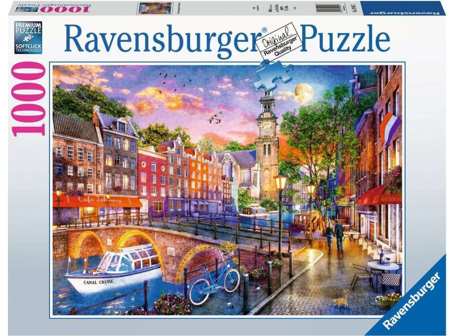 RAVENSBURGER Puzzle Amsterdam 1000 dílků