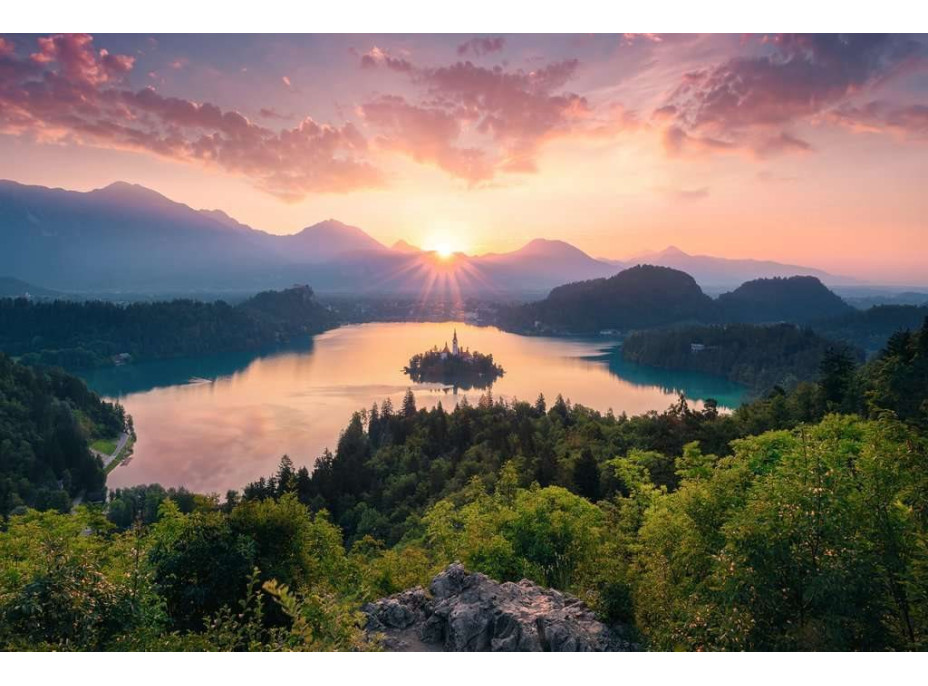 RAVENSBURGER Puzzle Bledské jezero, Slovinsko 3000 dílků