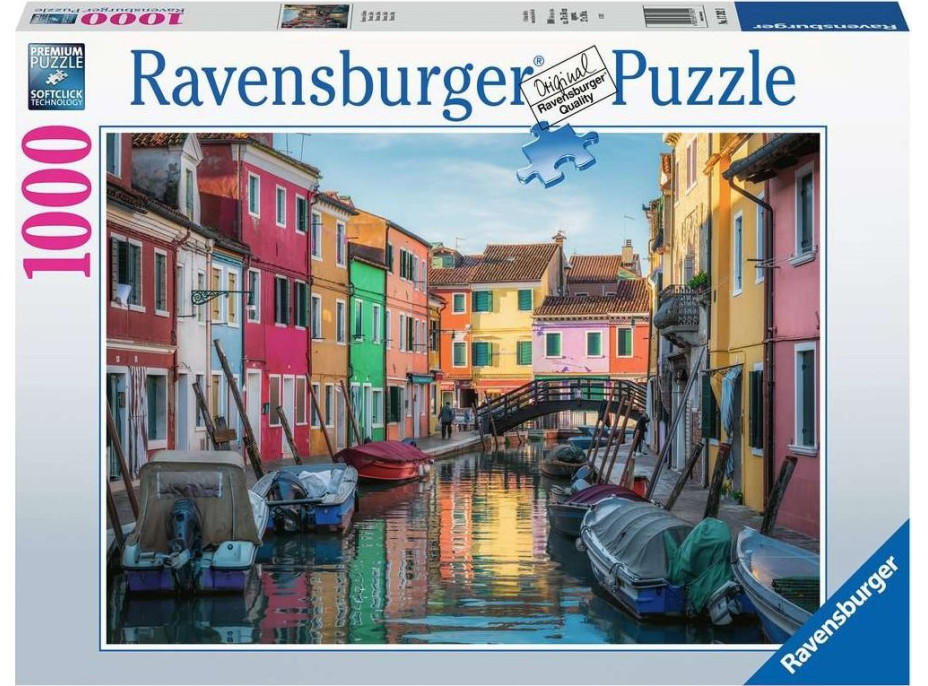 RAVENSBURGER Puzzle Burano, Itálie 1000 dílků