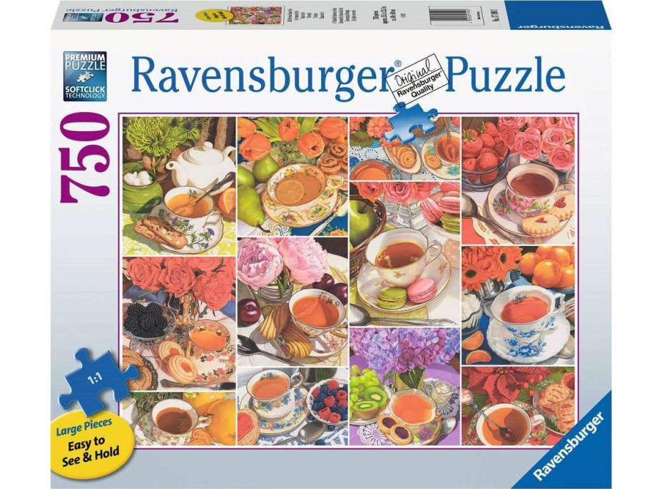 RAVENSBURGER Puzzle Čas na čaj XL 750 dílků