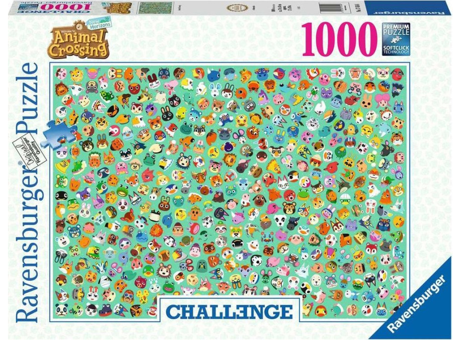 RAVENSBURGER Puzzle Challenge: Animal Crossing 1000 dílků