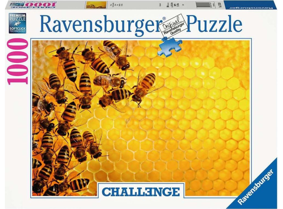 RAVENSBURGER Puzzle Challenge: Včely na medové plástvi 1000 dílků