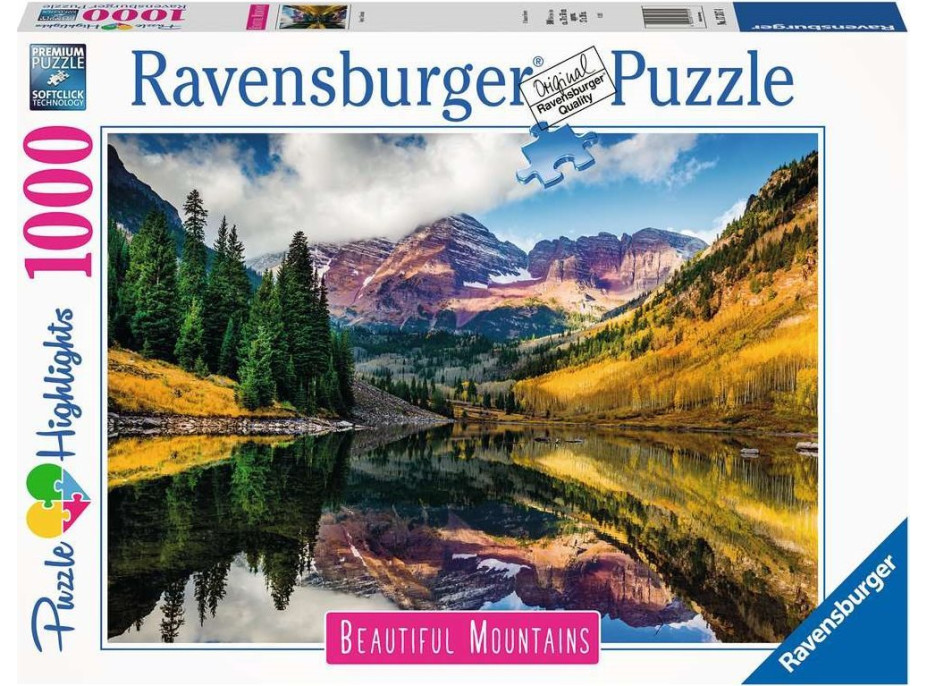 RAVENSBURGER Puzzle Dechberoucí hory: Aspen, Colorado 1000 dílků