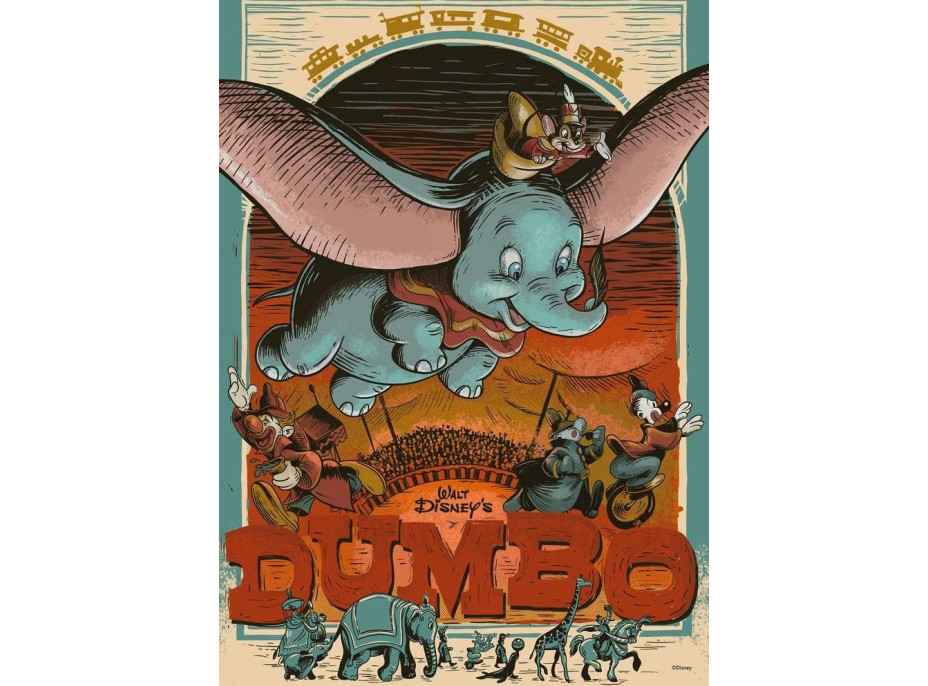 RAVENSBURGER Puzzle Disney 100 let: Dumbo 300 dílků