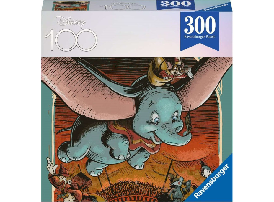 RAVENSBURGER Puzzle Disney 100 let: Dumbo 300 dílků