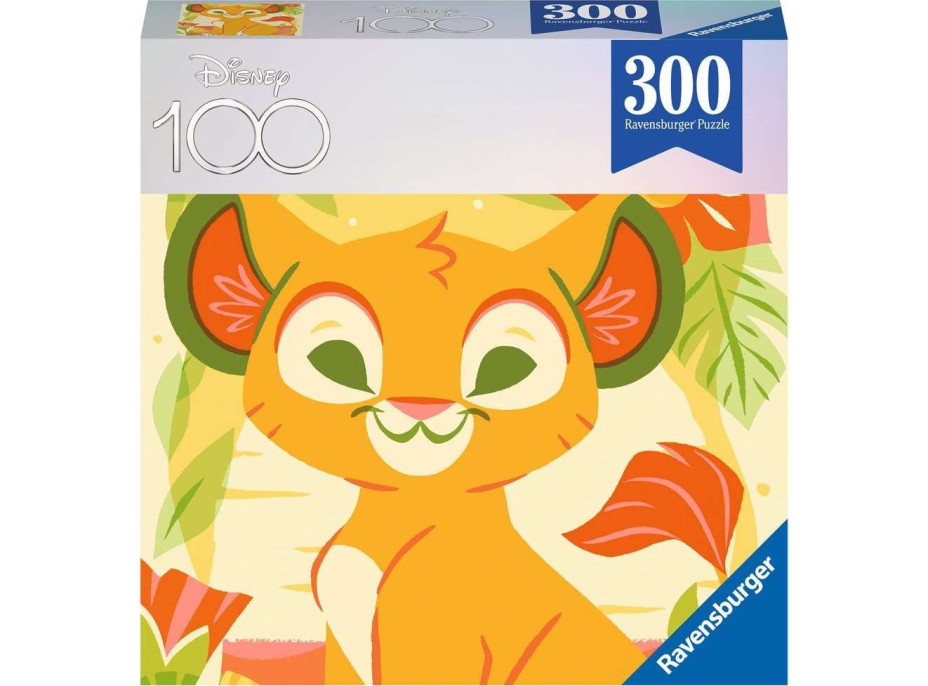 RAVENSBURGER Puzzle Disney 100 let: Simba 300 dílků