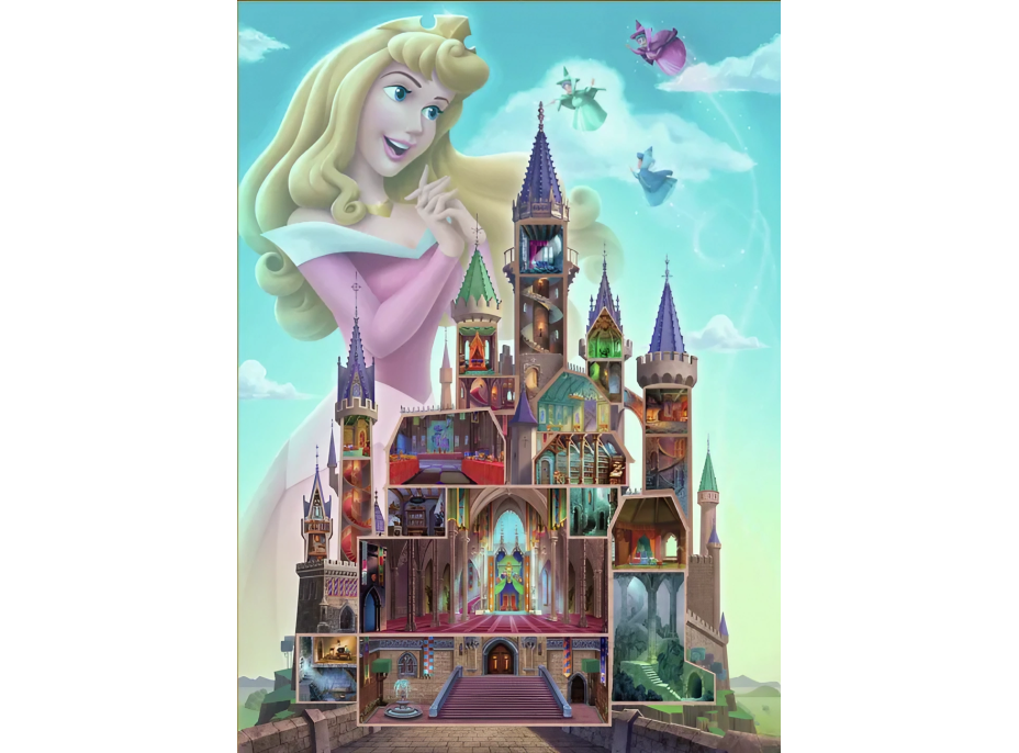 RAVENSBURGER Puzzle Disney Castle Collection: Šípková Růženka 1000 dílků