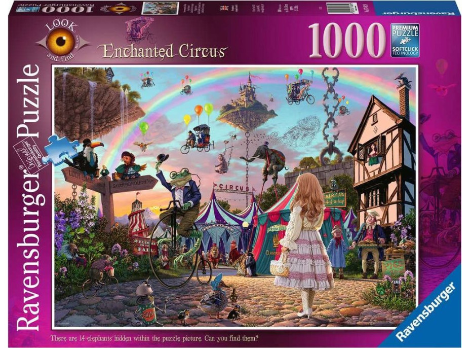 RAVENSBURGER Puzzle Kouzelný cirkus 1000 dílků