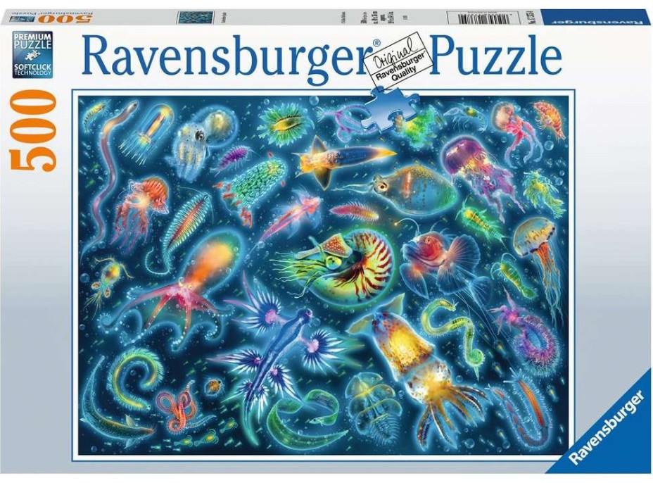 RAVENSBURGER Puzzle Medúzy 500 dílků