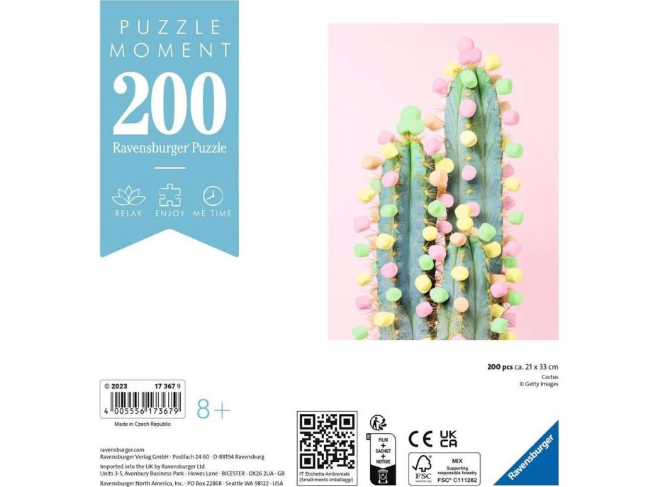 RAVENSBURGER Puzzle Moment: Kaktus 200 dílků