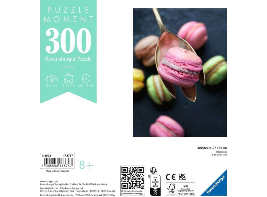 RAVENSBURGER Puzzle Moment: Makronky 300 dílků