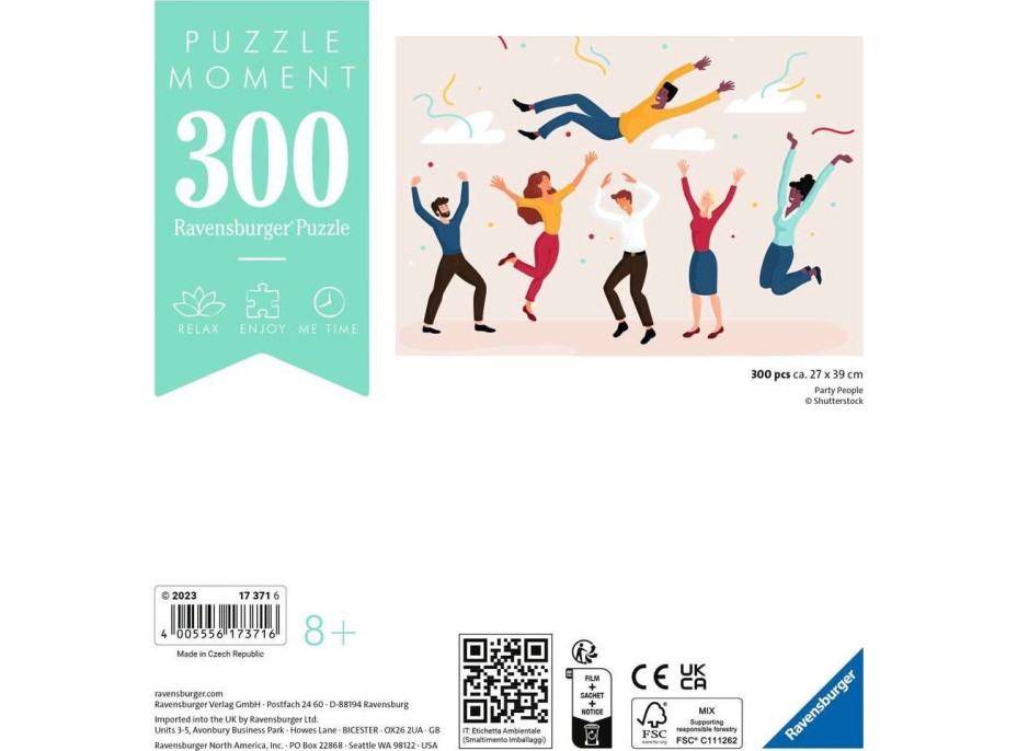 RAVENSBURGER Puzzle Moment: Party people 300 dílků