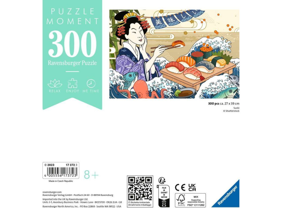 RAVENSBURGER Puzzle Moment: Sushi 300 dílků