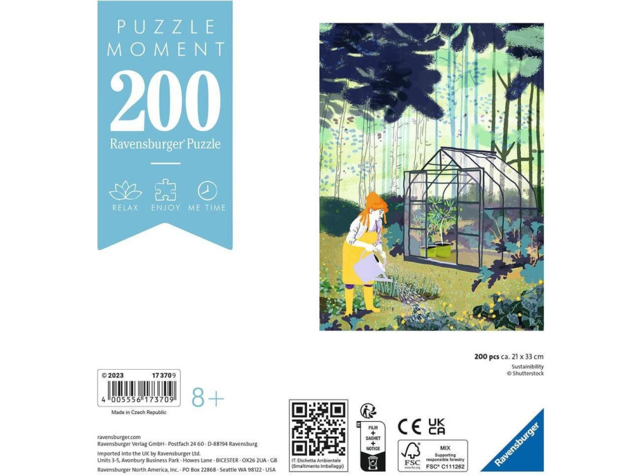 RAVENSBURGER Puzzle Moment: Udržitelnost 200 dílků