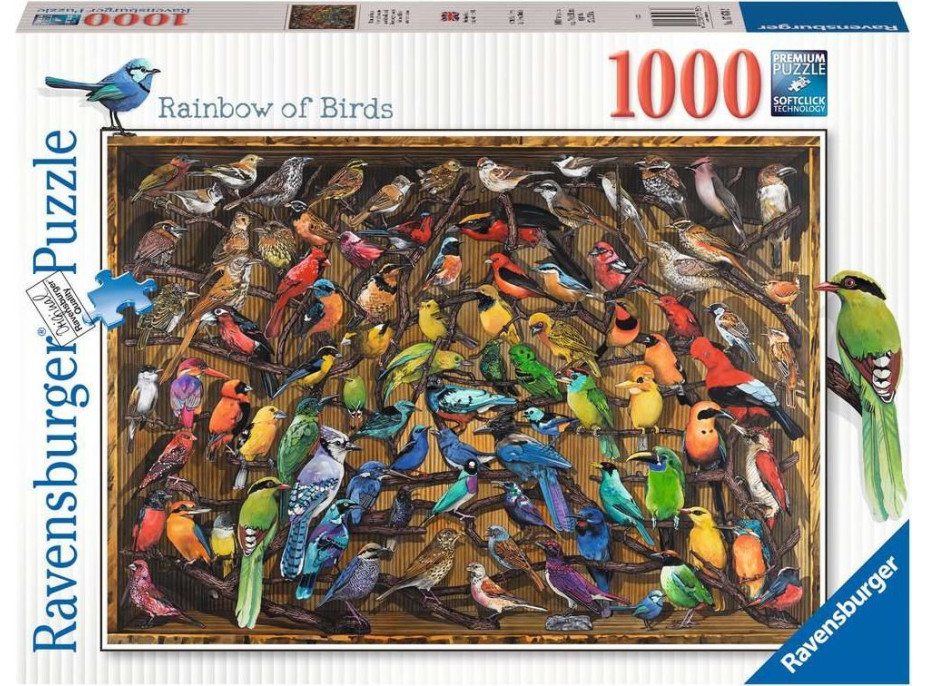 RAVENSBURGER Puzzle Ptáci světa 1000 dílků