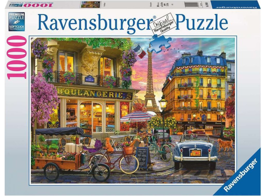 RAVENSBURGER Puzzle Ranní Paříž 1000 dílků