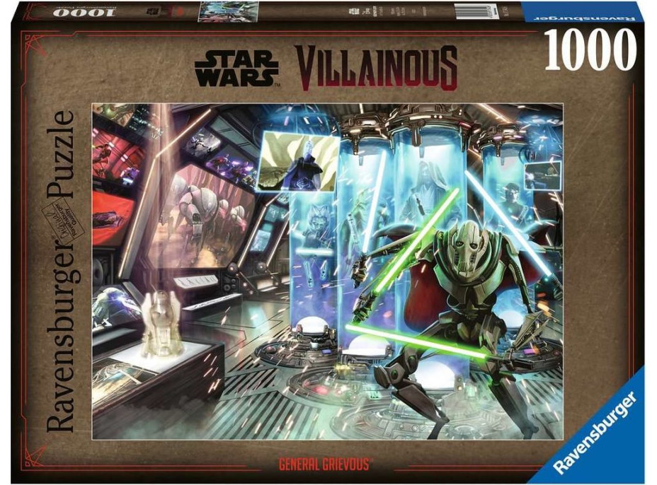 RAVENSBURGER Puzzle Star Wars Záporáci: General Griveous 1000 dílků