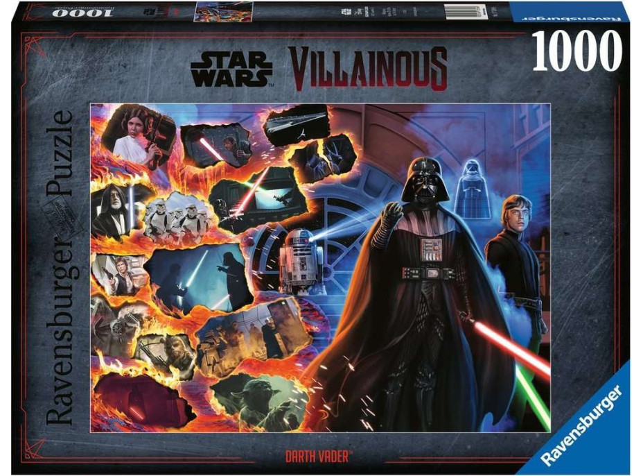 RAVENSBURGER Puzzle Star Wars Záporáci: Darth Vader 1000 dílků