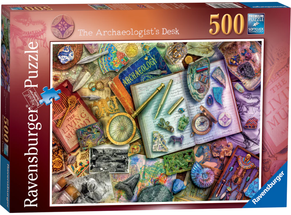 RAVENSBURGER Puzzle Stůl archeologa 500 dílků