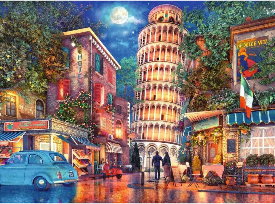 RAVENSBURGER Puzzle Uličky v Pise 500 dílků