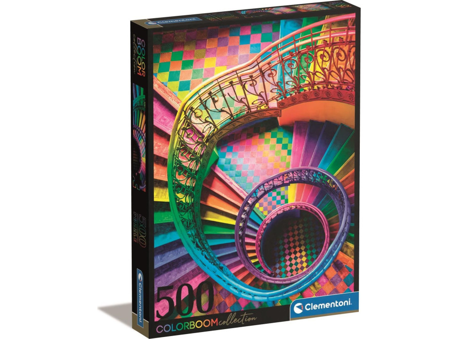 CLEMENTONI Puzzle ColorBoom: Schodiště 500 dílků