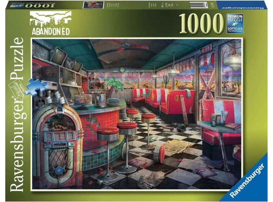 RAVENSBURGER Puzzle Opuštěná místa: Chátrající bistro 1000 dílků