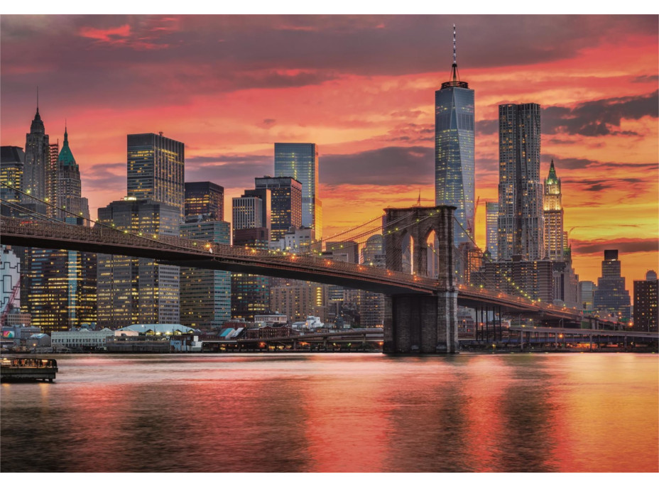 CLEMENTONI Puzzle Řeka East River za soumraku, USA 1500 dílků