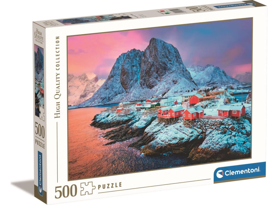 CLEMENTONI Puzzle Vesnice Hamnøy 500 dílků