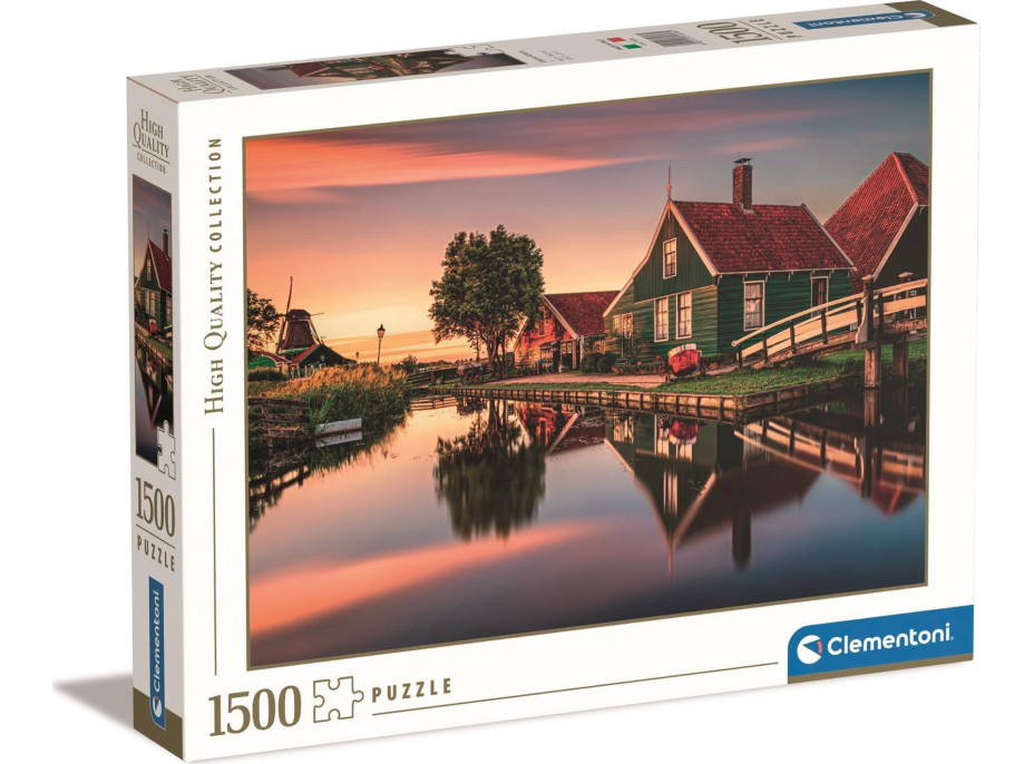 CLEMENTONI Puzzle Vesnice Zaanse Schans 1500 dílků