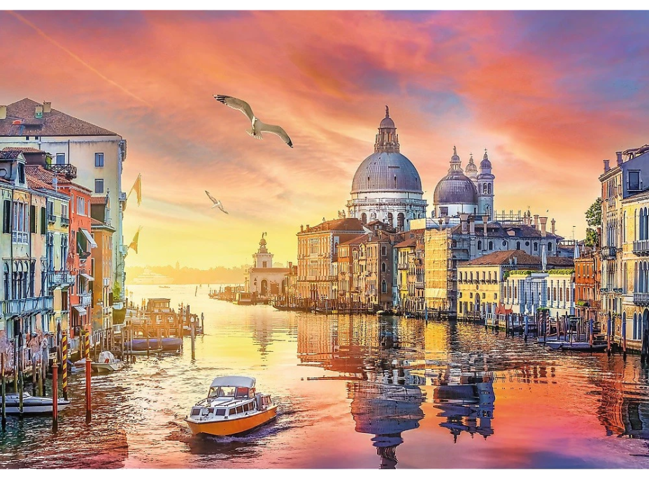 TREFL Puzzle UFT Romantic Sunset: Benátky, Itálie 500 dílků