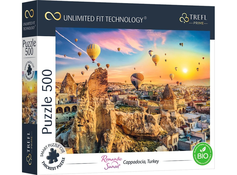 TREFL Puzzle UFT Romantic Sunset: Kappadokie, Turecko 500 dílků