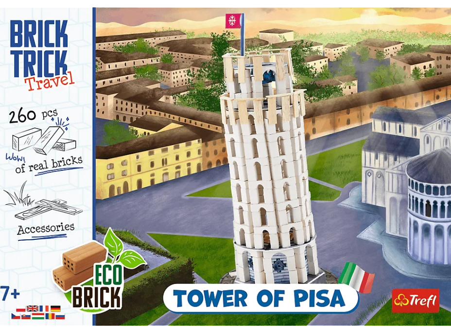 TREFL BRICK TRICK Travel: Šikmá věž v Pise L