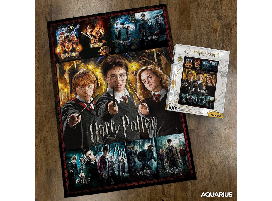 AQUARIUS Puzzle Harry Potter: Filmové plakáty 1000 dílků