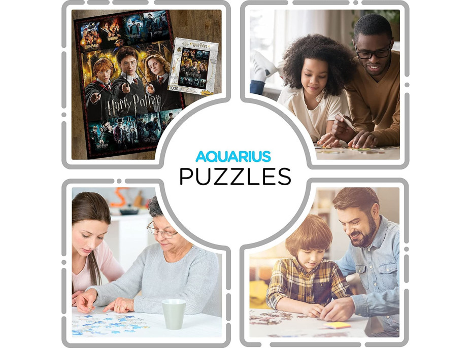 AQUARIUS Puzzle Harry Potter: Filmové plakáty 1000 dílků